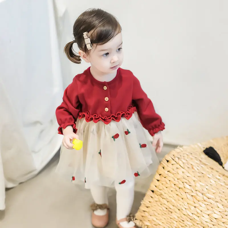 Haut d'été pour petite fille, robe de fête pour bébé, jupe et haut