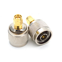 Conector Coaxial RF de Cobre en Oferta, Adaptador de Conector N Macho a SMA Macho