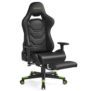 <span class=keywords><strong>Silla</strong></span> de oficina ergonómica <span class=keywords><strong>SONGMICS</strong></span> con reposabrazos de respaldo alto, reposapiés, <span class=keywords><strong>silla</strong></span> para juegos de ordenador de carreras - Product Image 1