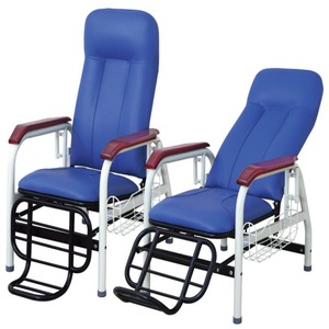 Multi-Functional Stainless Steel Infusion Pole <b>Chair</b> Single-Seat Reclining Design for Clinic and Hospital IV Drip Therapy - Product Image 1
