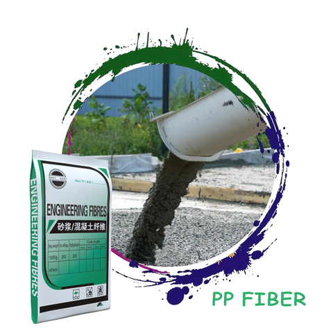 PP Fiber Polypropylene Fiber 3-12mm Factory Price for Concrete and Plaster Mortar