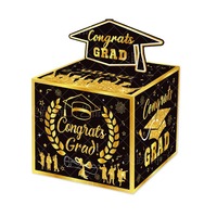 Boîte surprise pliable écologique jetable pour cadeaux en espèces, outils de décoration de gâteaux d'anniversaire, incluant une boîte à billets en papier