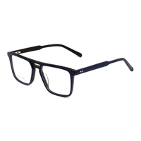 Kacamata Optik Berkualitas Tinggi Model Sara 40125 Bingkai Penuh Klasik Solid untuk Pria, Bahan Asetat, Fashionable, Cocok untuk Pemakaian Sehari-hari