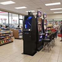 Paslanmaz Çelik Özelleştirilebilir Beceri Oyunu Ödüllendirme Kiosku Bilet Ödemeleri Nakit Geri Dönüşümlü Sistem (Cocktail Arcade Eğlence Merkezi için)