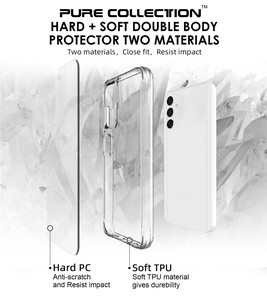 <span class=keywords><strong>Coque</strong></span> de téléphone pour <span class=keywords><strong>Samsung</strong></span> Galaxy A14 4G, pare-chocs en TPU, <span class=keywords><strong>coque</strong></span> arrière rigide en PC transparente pour Galaxy A03S A05 A16 A24 A57 A73 M32 4G - Product Image 4