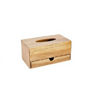 B.S. INTERNATIONAL Wooden American Style Napkin Dispenser & <b>Tissue</b> Holder Durable Portable - Product Image 4