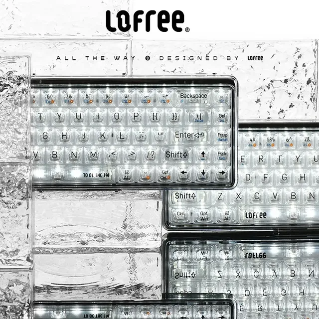 LOFREE 1% "Misty" Semi Transparent Frosted Mechanical Keyboard Rapid Trigger Wireless for Bluetooth Game Computer New Kailh
