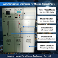 Unidad de Conexión a Línea Eléctrica Industrial de 12kV, Metálica, para Interiores, IP67, 630A, con Doble Bloqueo, para Suministro de Energía de Emergencia, Precio de Fábrica