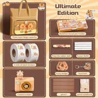 Ensemble de papeterie Capibala Coffret cadeau pour la saison scolaire, Fête des enfants Récompense pour les élèves Ensemble de papeterie et de fournitures d'apprentissage