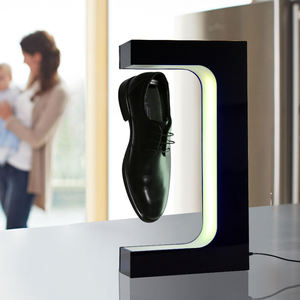 उच्च गुणवत्ता एलईडी घूर्णन चुंबकीय उड़ती अस्थायी जूता प्रदर्शन स्पिन स्नीकर उड़ती स्नीकर प्रदर्शन - Product Image 5