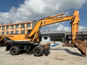 ¡OFERTA ESPECIAL! Excavadora de ruedas Hyundai 210W-9T usada, motor diésel, bomba hidráulica, buena calidad, legal para carretera, lista para trabajar, modelo 2018 - Product Image 4