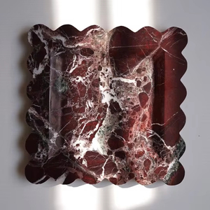 Plateau <span class=keywords><strong>carré</strong></span> en marbre violet à dentelle, personnalisé, pour rangement de bijoux, ornement décoratif pour la maison, utilisation en cuisine, vaisselle, ou plateau de salle de bain - Grande Vente - Product Image 1