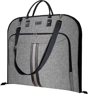Bolsa de Ropa con Diseño Geométrico Naranja, Personalizable con Logotipo, a Prueba de Polvo y Humedad, para Trajes y Vestidos - Product Image 1