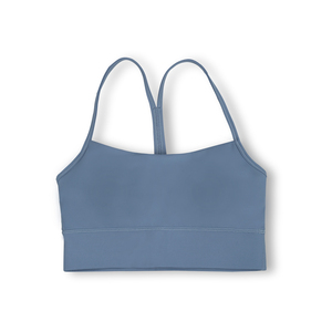 Soutien-gorge de sport pour femme en polyester et élasthanne sans couture, de qualité supérieure, écologique, respirant, pour le yoga et la gym, avec logo frontal, grandes tailles - Product Image 4