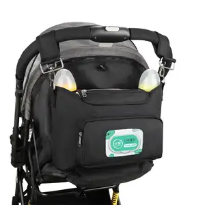 Large Capacity Baby Bag Nappy Organizer Baby Universal Stroller Accessories Organizer Bag Outdoor Travel Diaper Hanging Bags