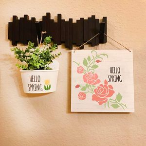 <span class=keywords><strong>Pochoir</strong></span> en résine PET réutilisable motif fleur de rose d'angle personnalisé 12x12 pouces <span class=keywords><strong>pour</strong></span> la <span class=keywords><strong>peinture</strong></span> <span class=keywords><strong>sur</strong></span> bois, <span class=keywords><strong>toile</strong></span>, mur, meubles, artisanat et décorations - Product Image 5
