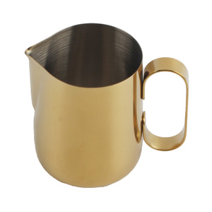 Jarra para espumar leche de acero inoxidable dorado - Product Image 2