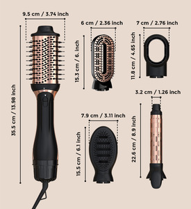 <span class=keywords><strong>Brosse</strong></span> sèche-cheveux 5 en 1 pour coiffer les cheveux, <span class=keywords><strong>brosse</strong></span> sèche-cheveux à air chaud à grande vitesse, séchage rapide, sans dommages causés par la chaleur - Product Image 5