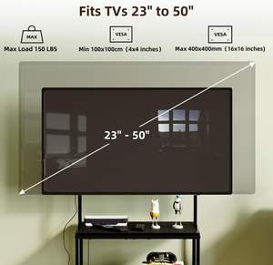 Moderno Soporte de <span class=keywords><strong>TV</strong></span> de Madera para Pantallas de 23-50 <span class=keywords><strong>Pulgadas</strong></span>, con Estantes de Almacenamiento para Sala de Estar, Dormitorio, Hotel, Comedor, Multiusos y Ajustable - Product Image 2