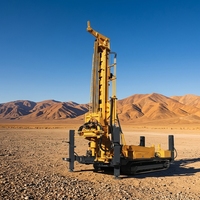Machine de forage de puits d'eau sur chenilles Hengwang, profondeur de forage de 1000 mètres, sur remorque, pour puits profonds
