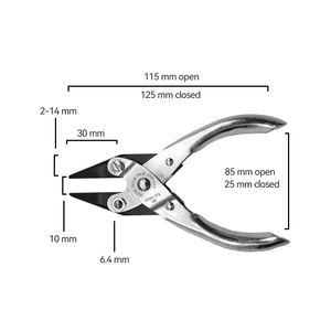 Alicates MAUN 4330-125 con Punta de Aguja y Mordazas Dentadas Paralelas de 125 mm, Alicates para Joyería, Manipulación de Alambre y Sujeción - Product Image 5