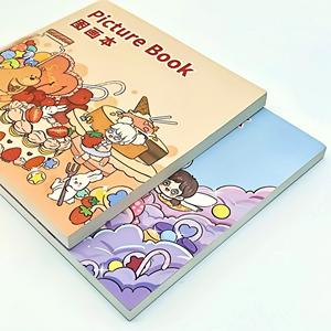 Carnet de croquis épaissi pour enfants, papier à dessin vierge pour étudiants, livre d'art à peindre à la main, livre d'images - Product Image 5