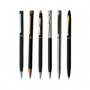 High Quality Slim Cross Style Logo Custom <b>Colors</b> Blue/Black Ink 1.0Mm Company Hotel Promotional Twist Metal Ball <b>Pen</b> - Product Image 1