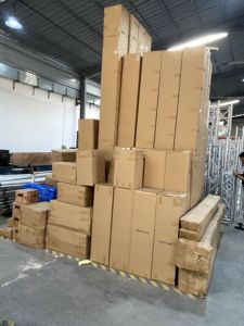 โครงอลูมิเนียมน้ำหนักเบาโครงสร้างเสียงสี่เหลี่ยมลำโพงหลังคาน้ำหนักเบาแบบพกพาฉากหลังฉากยึดเวที - Product Image 5