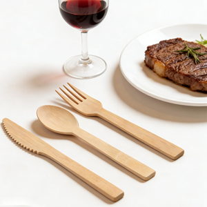 Ensemble de <span class=keywords><strong>couverts</strong></span> jetables en <span class=keywords><strong>bois</strong></span> emballés individuellement (cuillère, couteau, fourchette, serviette) – Vente en gros de <span class=keywords><strong>couverts</strong></span> écologiques en <span class=keywords><strong>bois</strong></span> pour fêtes - Product Image 1