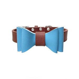 <span class=keywords><strong>Collar</strong></span> de Lujo para Mascotas, Suave y Duradero, Hecho a Mano, Desmontable, con Lazo Bonito, de Cuero Vacuno - Product Image 3