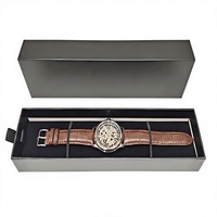 Boîte à bijoux en carton rigide carrée, écologique, avec logo personnalisé imprimé, faite à la main, boîte de rangement pour montre et bracelet de luxe, emballage cadeau
