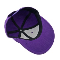Sedex Audit Personnaliser Concevez Votre Logo À La Mode Unisexe En Coton 6 Panneau Violet Plaine Snapback Cap Chapeau De Sport
