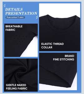 เสื้อยืดคอตตอนพิมพ์ลายโลโก้แบบกำหนดเอง ตัดเย็บด้วยเทคนิคการตัดต่อสี สำหรับทีมงานองค์กรที่รักแฟชั่น หรือใช้เป็นเครื่องแบบสำหรับร้านค้าปลีก - Product Image 6