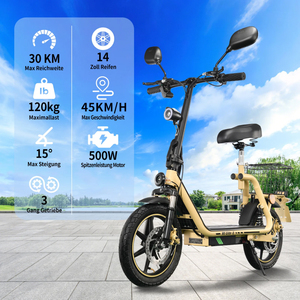 Trottinette 500W avec siège, 48V 13Ah pliable pour trajets quotidiens, en stock, vente en gros, M5ELITE EEC - Product Image 3