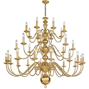 Lámpara colgante Lustres de cadena larga, luces de araña de cobre de tres capas, decoración para comedor, vestíbulo, luz colgante <span class=keywords><strong>Galler</strong></span> - Product Image 6