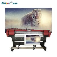 Mesin Cetak Plotter Garros 10ft 6ft 1.8m 3.2m DX5 Xp600 Printhead untuk Vinyl Flex Banner Eco Printer
