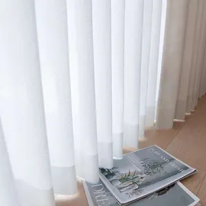 Luxus Fenster vorhang im europäischen Stil Spitze Anti-UV-Vorhang weiß fertig Tüll Vorhang