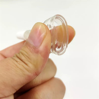 Couvercle de compte-gouttes d'ampoule, compte-gouttes de bouteille, flacons d'ampoule réutilisables, bouchon Transparent en Silicone, tête de corne pour bouteilles, couvercle de capuchon