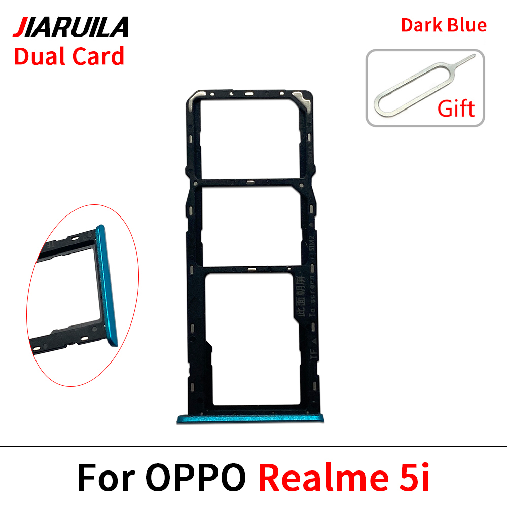 Pour Realme 5i bleu foncé