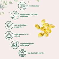 Huile d'ail en gélules molles, 300 gélules, supplément énergétique et antioxydant pour adultes, qualité alimentaire, en flacon, pour la santé