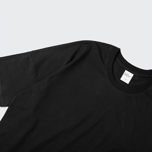 Camiseta lisa de algodón puro de Color sólido con cuello redondo de alta calidad, camiseta blanca de manga corta con logotipo personalizado - Product Image 5