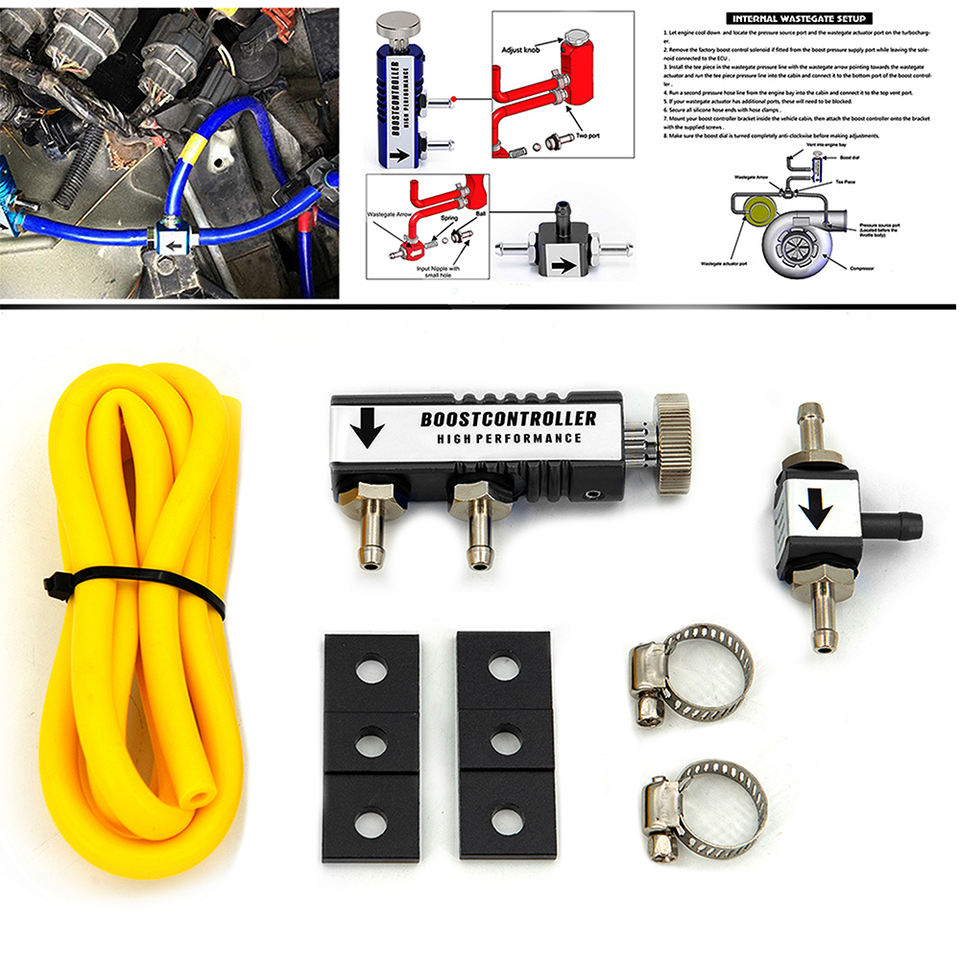 Universal Adjustable Turbo Boost Controller Kit, 1-30 PSI, In-Cabin ...