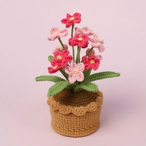 Orquídea de Ganchillo en Maceta, Flor Artificial Tejida, para Regalos de Niñas en el Día de la Madre, Halloween, Graduación, Pascua - Product Image 3