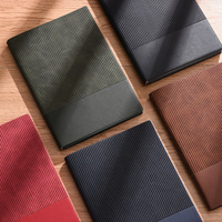 Planificador en espiral A5/A6 de lujo con logotipo personalizado, 100 hojas, cuaderno de oficina de cuero suave, diario, papel escolar, tela de PU personalizable