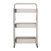 Chariot de rangement pliable à plusieurs niveaux pour les livres de légumes dans le salon et la cuisine Solution d'organisation améliorée