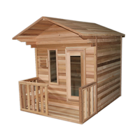 Diskon besar uap kering 6 orang ruang Sauna ruang Sauna kabin kayu luar ruangan dengan harga termurah