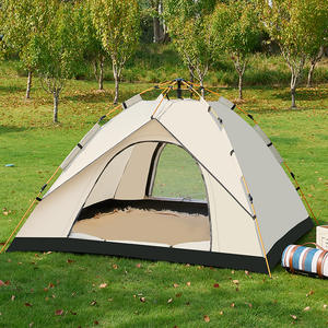 Tente de camping extérieure à ouverture rapide automatique 210x200x135cm en tissu Oxford, équipement de camping imperméable trois saisons - Product Image 2