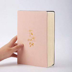 Factory Office School A5 A6 Soft Cover PU Leather Custom <b>Lined</b> Thick Journal Long Time Use <b>Notebook</b> - Product Image 3
