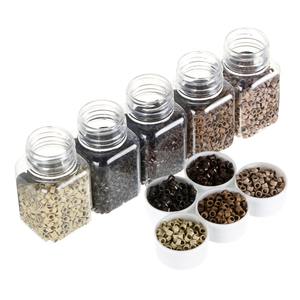 Lot de 1000 Pièces/Bouteille, 5*3*3mm, Anneaux Microlinks en Aluminium Doublés de Silicone, Perles Outil pour Extensions de Cheveux Nano-Anneaux - Product Image 1