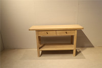 Vente directe d'usine meubles chinois en gros meubles de salon en bois antiques table console à deux tiroirs en bois récupéré